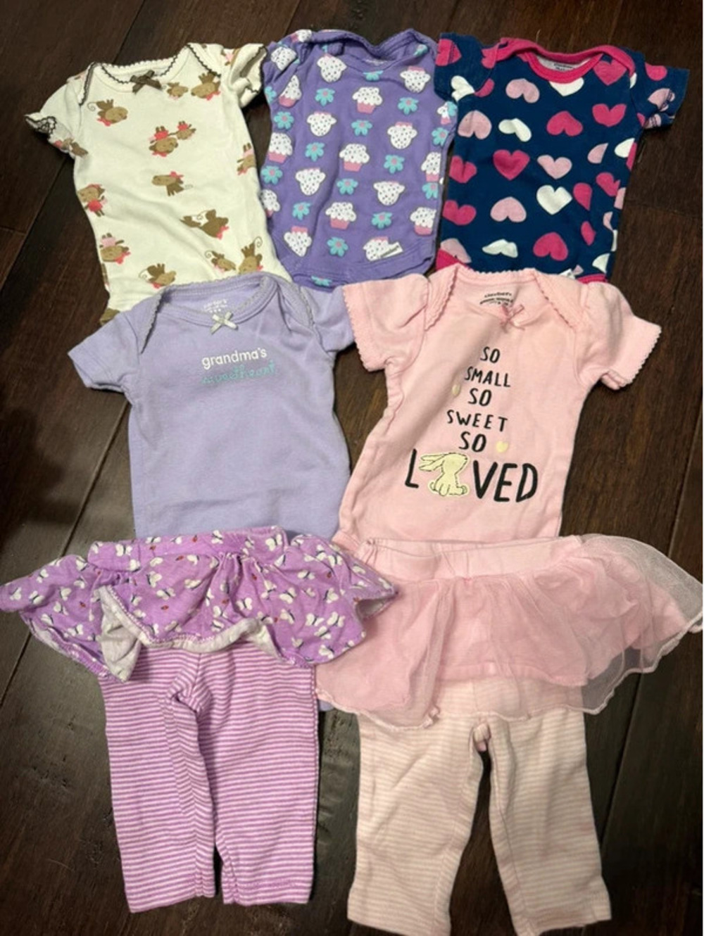 7-Piece Newborn Onesie and Pant Bundle